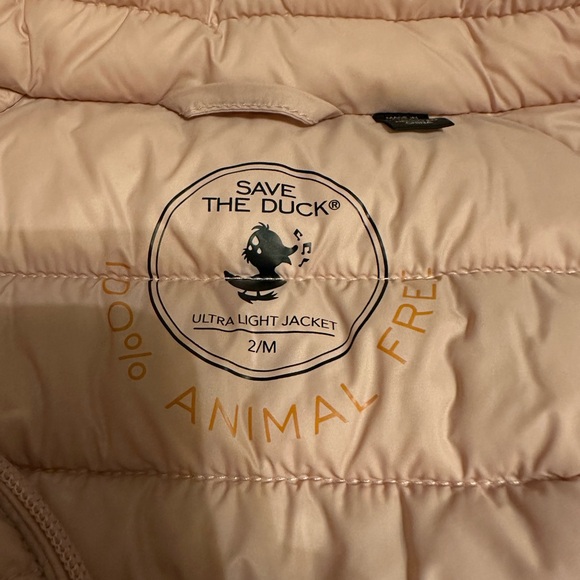 Save The Duck Light Pink Puffer Vest - Picture 4 of 6